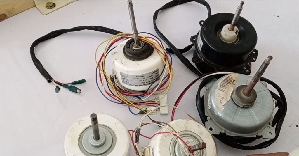 Air conditioner clearance blower motor